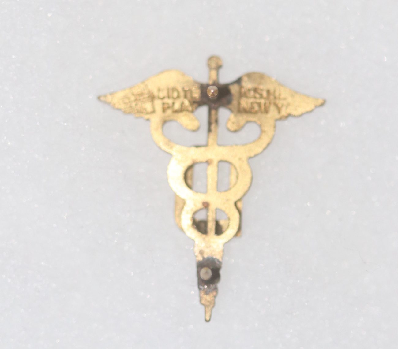 WW2 US ARMY MEDICAL CORPS ADMINISTRATION ORIGINAL BLACK 'A' COLLAR BADGE SINGLE #11 - Butlers Military & Vintage