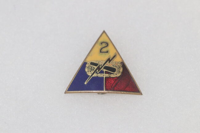 ORIGINAL WW2 US ARMY 2nd ARMOURED DIVISION DISTINCTIVE CREST #1 ...