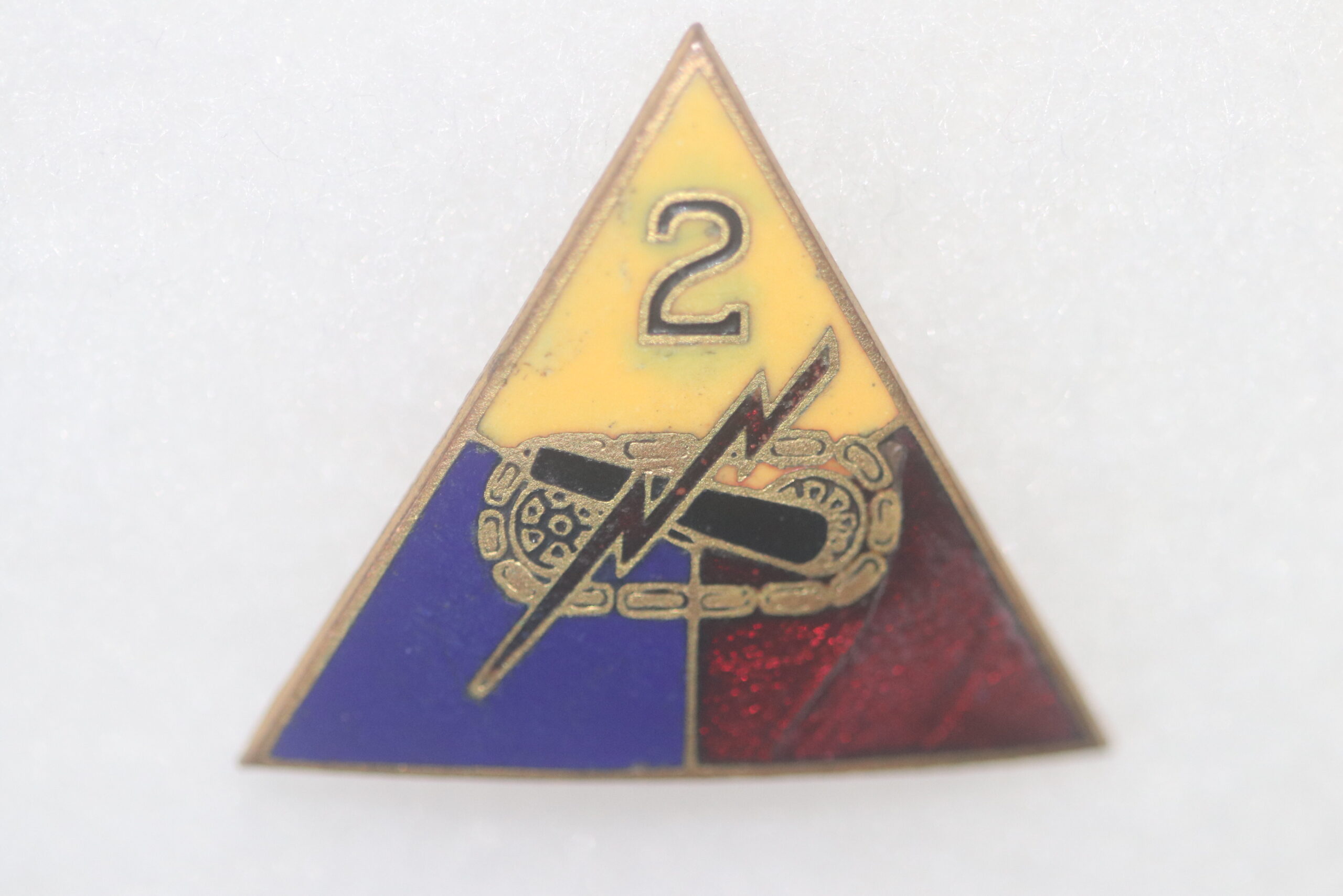 ORIGINAL WW2 US ARMY 2nd ARMOURED DIVISION DISTINCTIVE CREST #1 ...